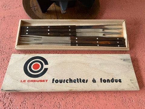 Le Creuset fondueset inclusief originele Le Creuset fonduevorken
