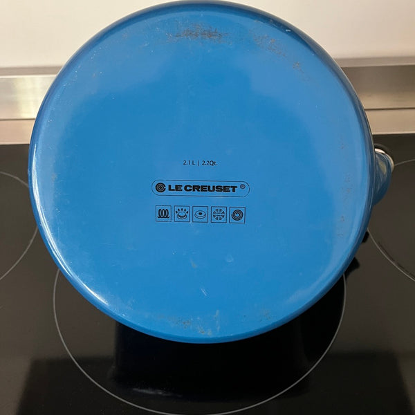 Blauwe Le Creuset fluitketel 2.1 liter