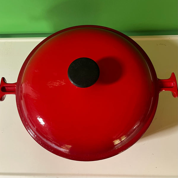 Le Creuset braadpan Enzo Mari cocotte 29 cm kersenrood