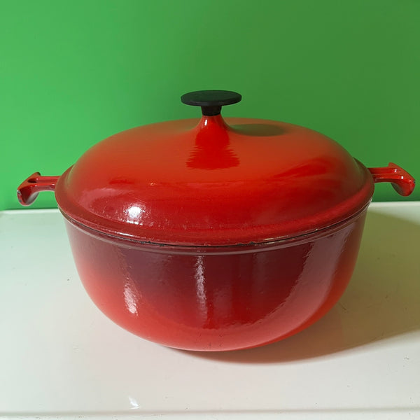 Le Creuset braadpan Enzo Mari cocotte 29 cm kersenrood