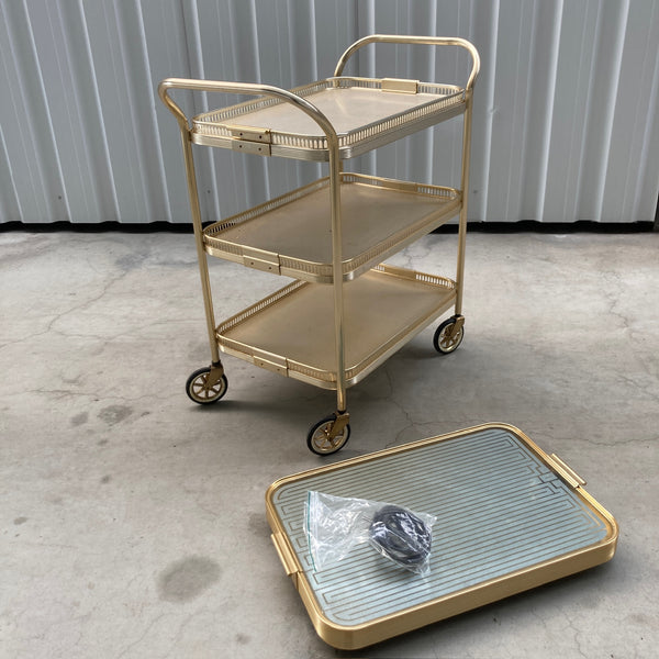 Sylvan trolley met warmhoudplaat en afneembaar dienblad