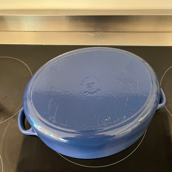 Blauwe Le Creuset braadpan 27 cm