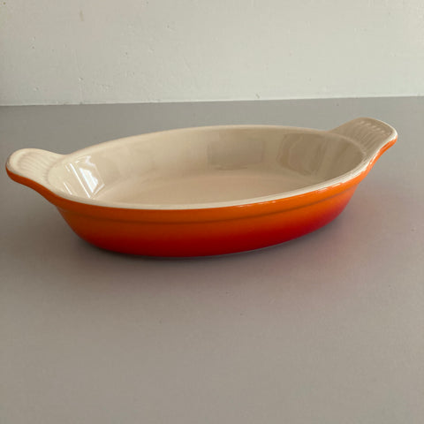Le Creuset ovenschaaltje geglazuurd aardewerk oranje 25 cm